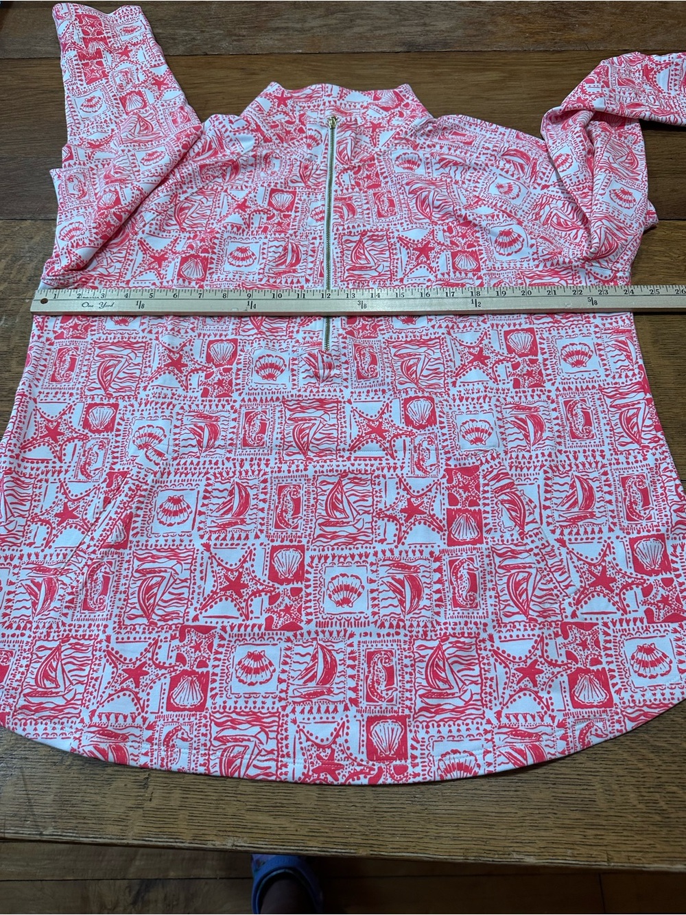 Lilly Pulitzer UPF 50+ Skipper Popover mizner Red Seaside harbor sz xxl - Picture 3 of 8